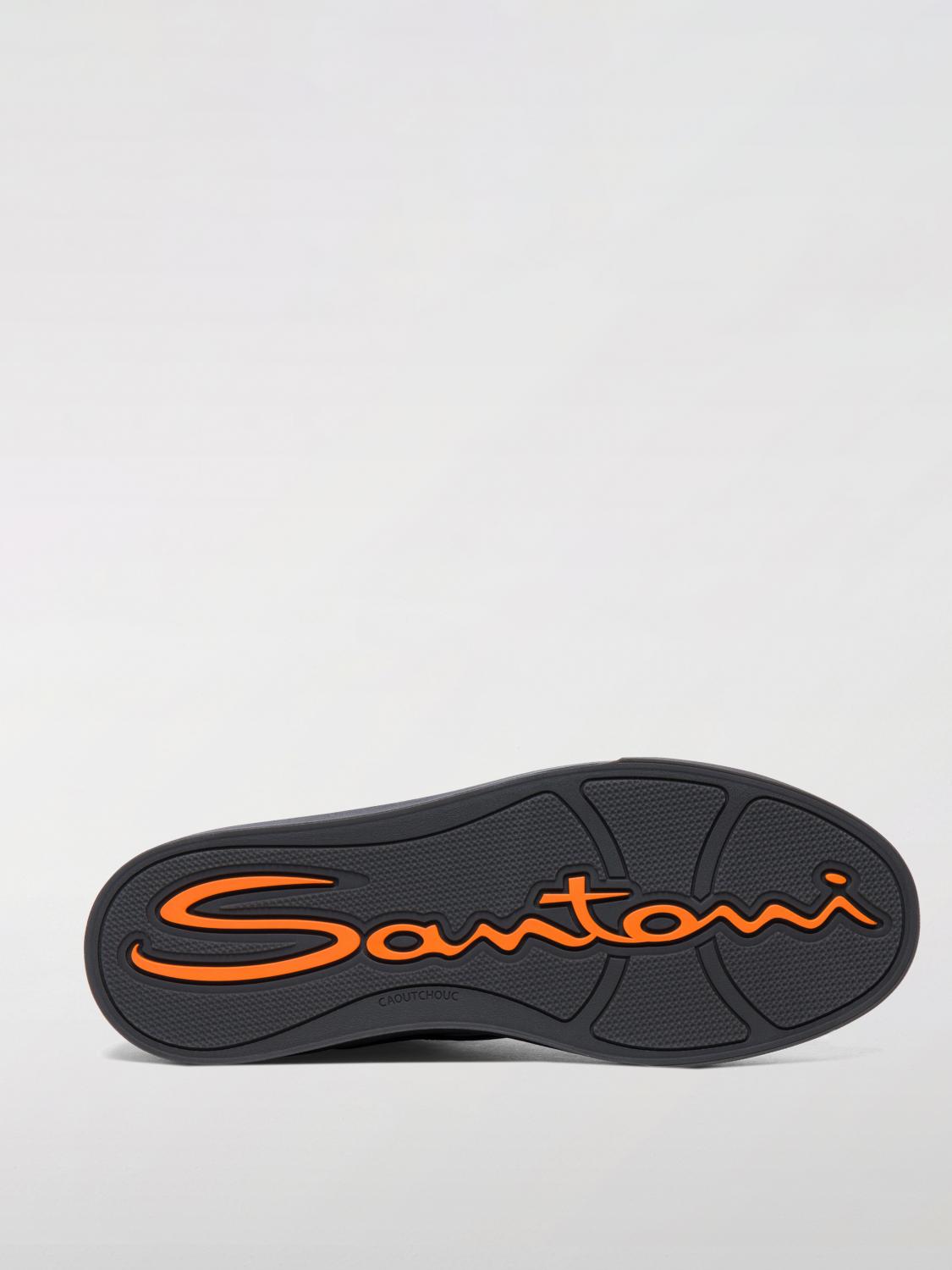 SANTONI SNEAKERS: Sneakers men Santoni, Brown - Img 4