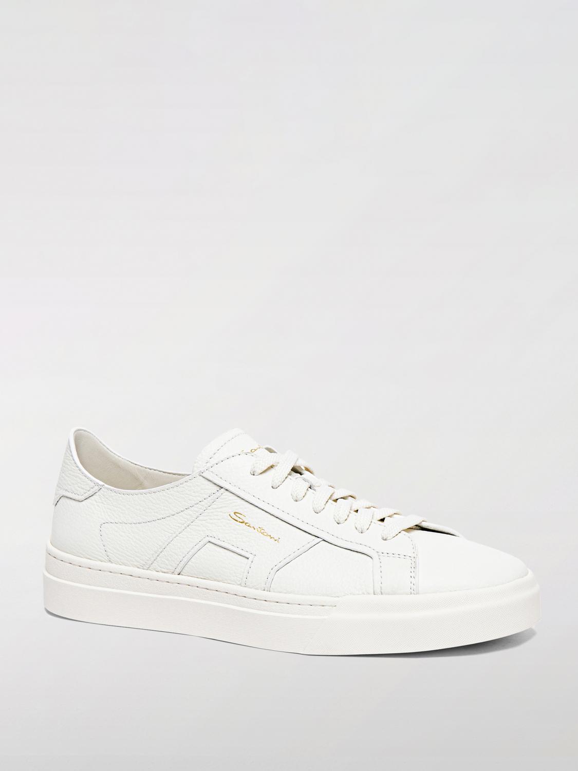 SANTONI SNEAKERS: Sneakers men Santoni, White - Img 2