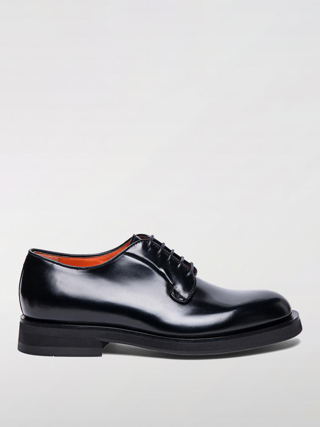 SANTONI BROGUE SHOES: Brogue shoes men Santoni, Black - Img 1