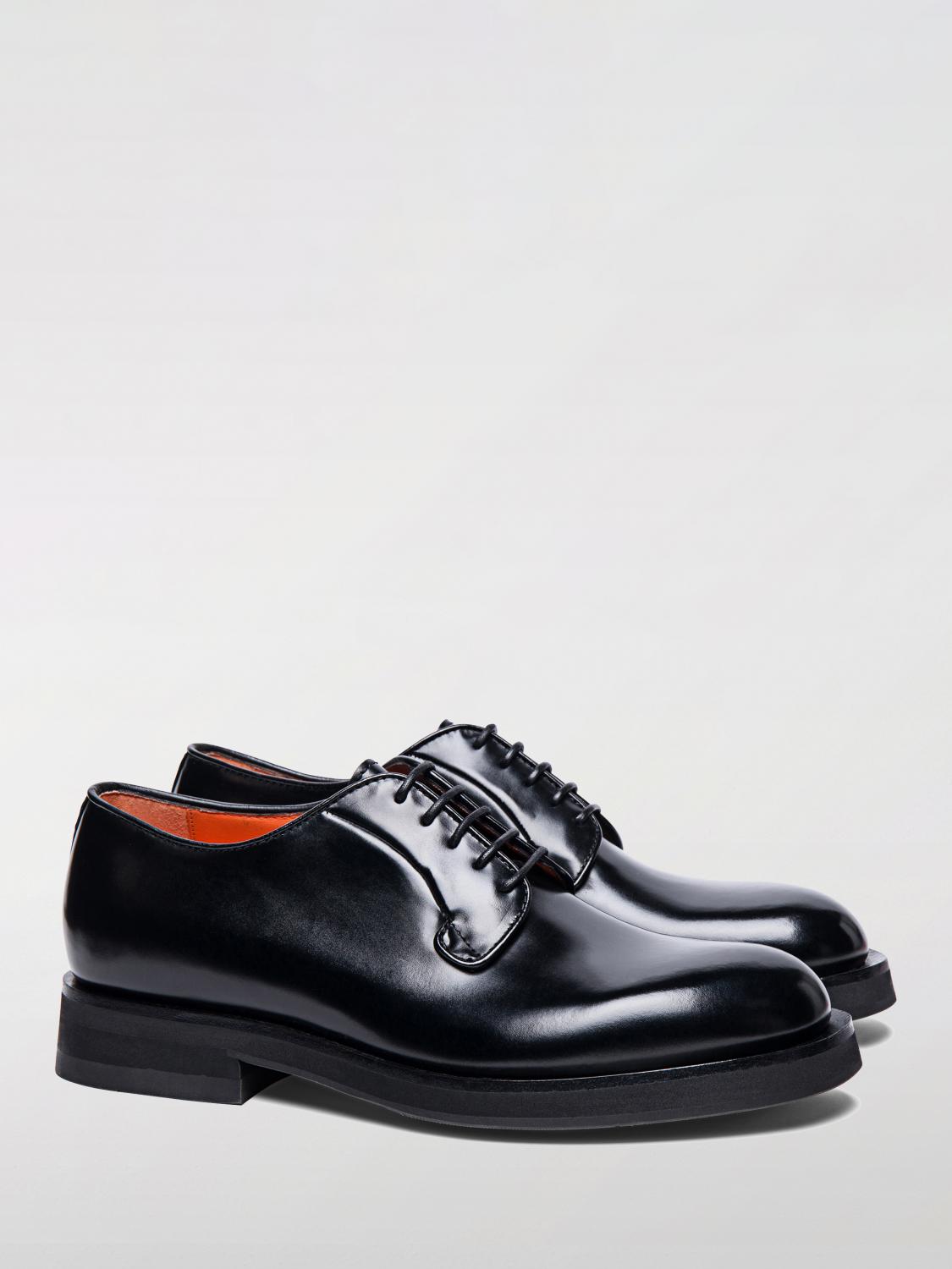 SANTONI BROGUE SHOES: Brogue shoes men Santoni, Black - Img 2