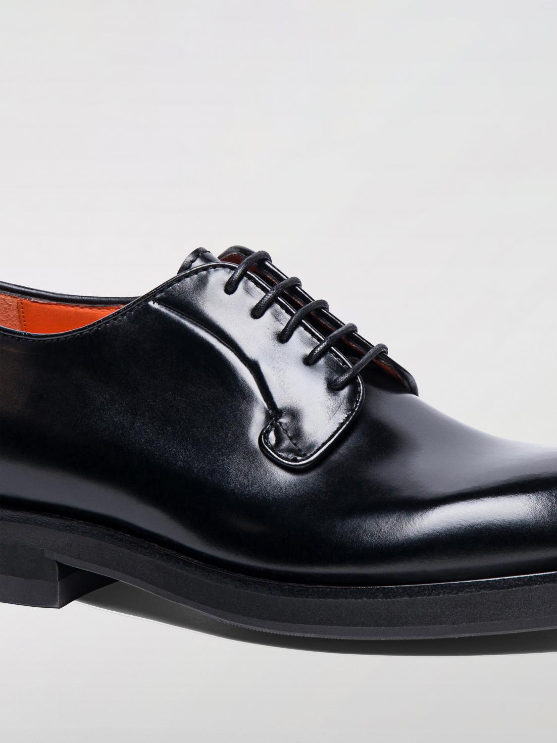 SANTONI BROGUE SHOES: Brogue shoes men Santoni, Black - Img 3