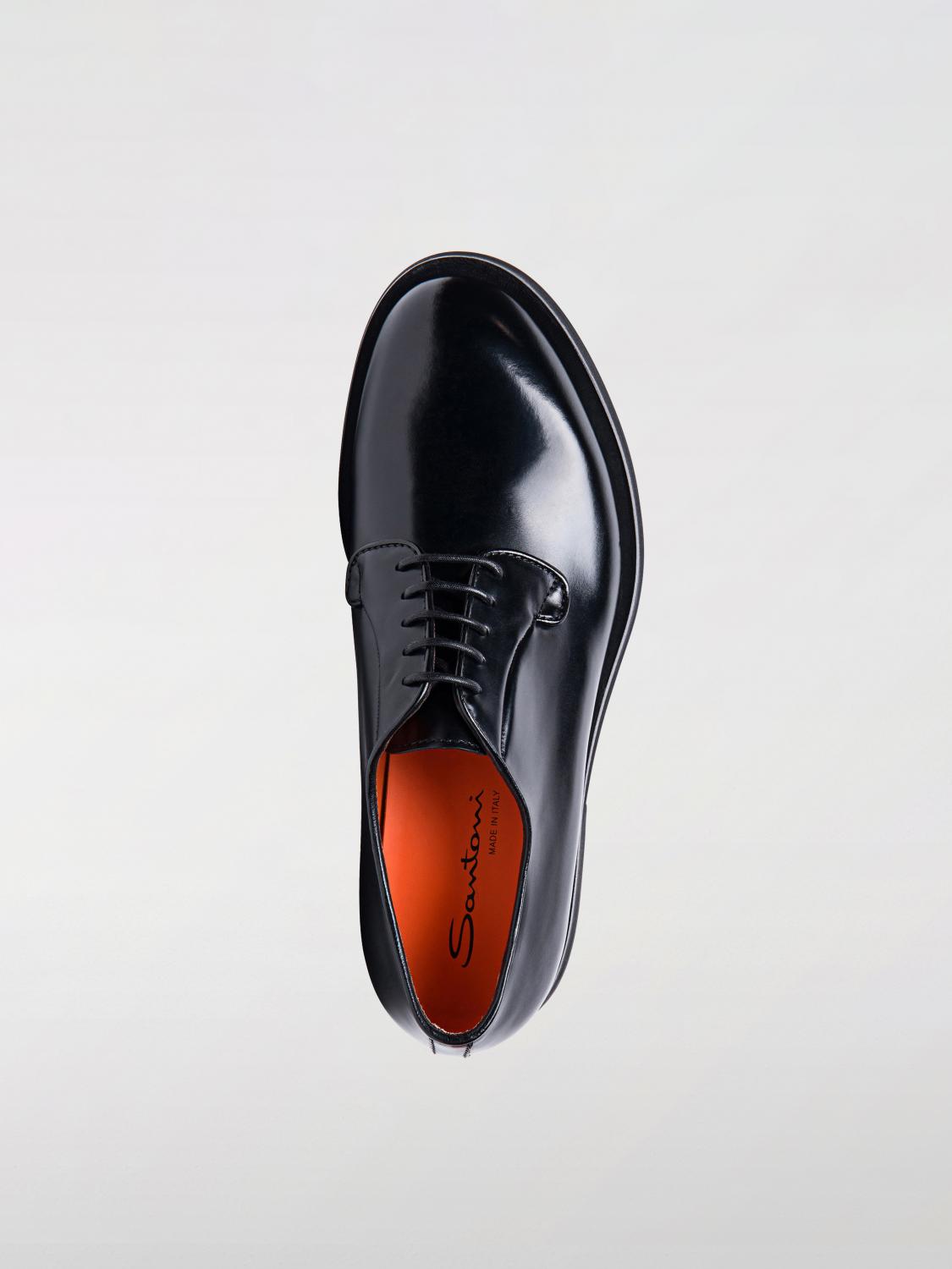 SANTONI BROGUE SHOES: Brogue shoes men Santoni, Black - Img 4