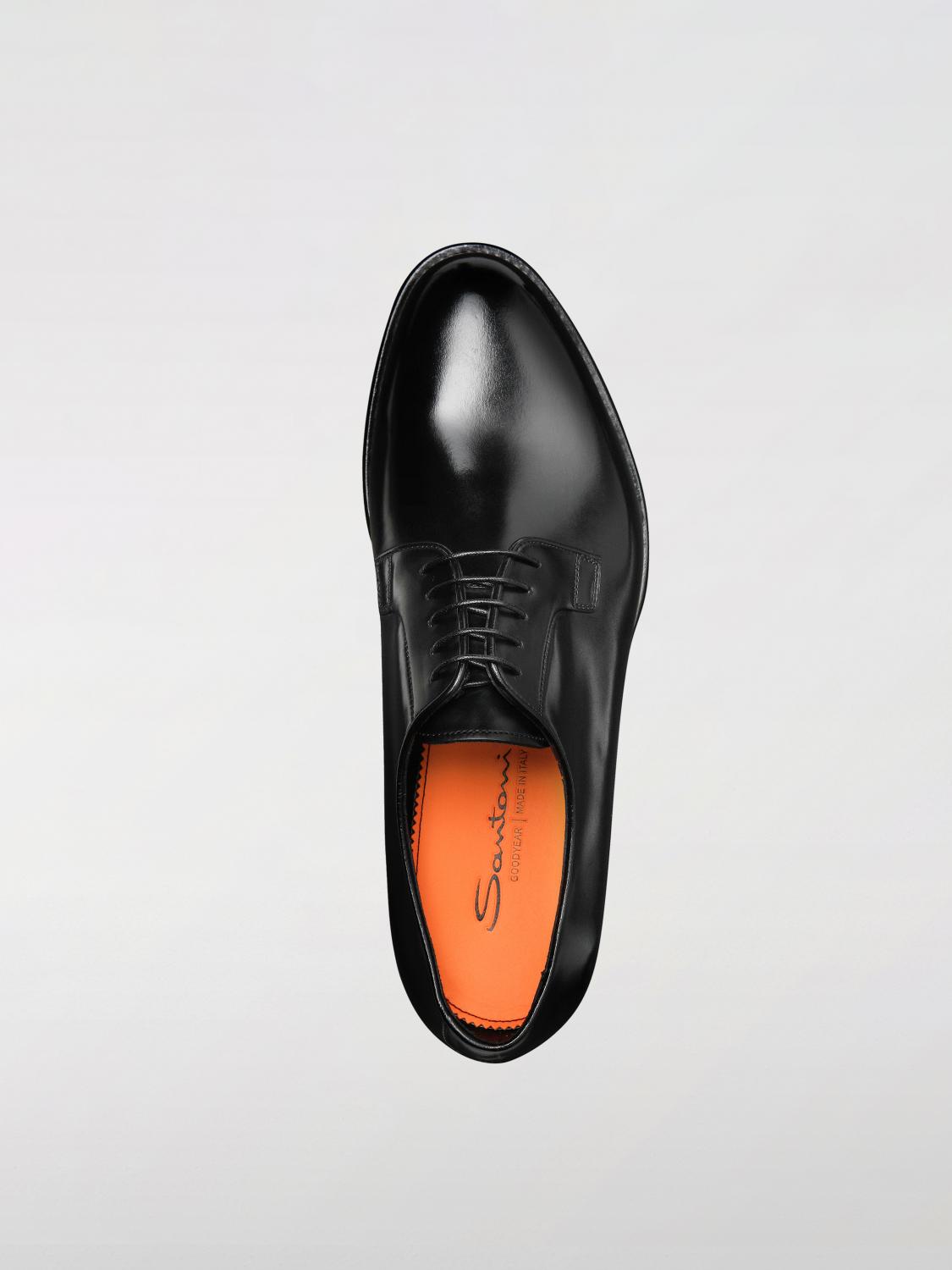 SANTONI ブローグシューズ: ブローグシューズ メンズ Santoni, ブラック - Img 4