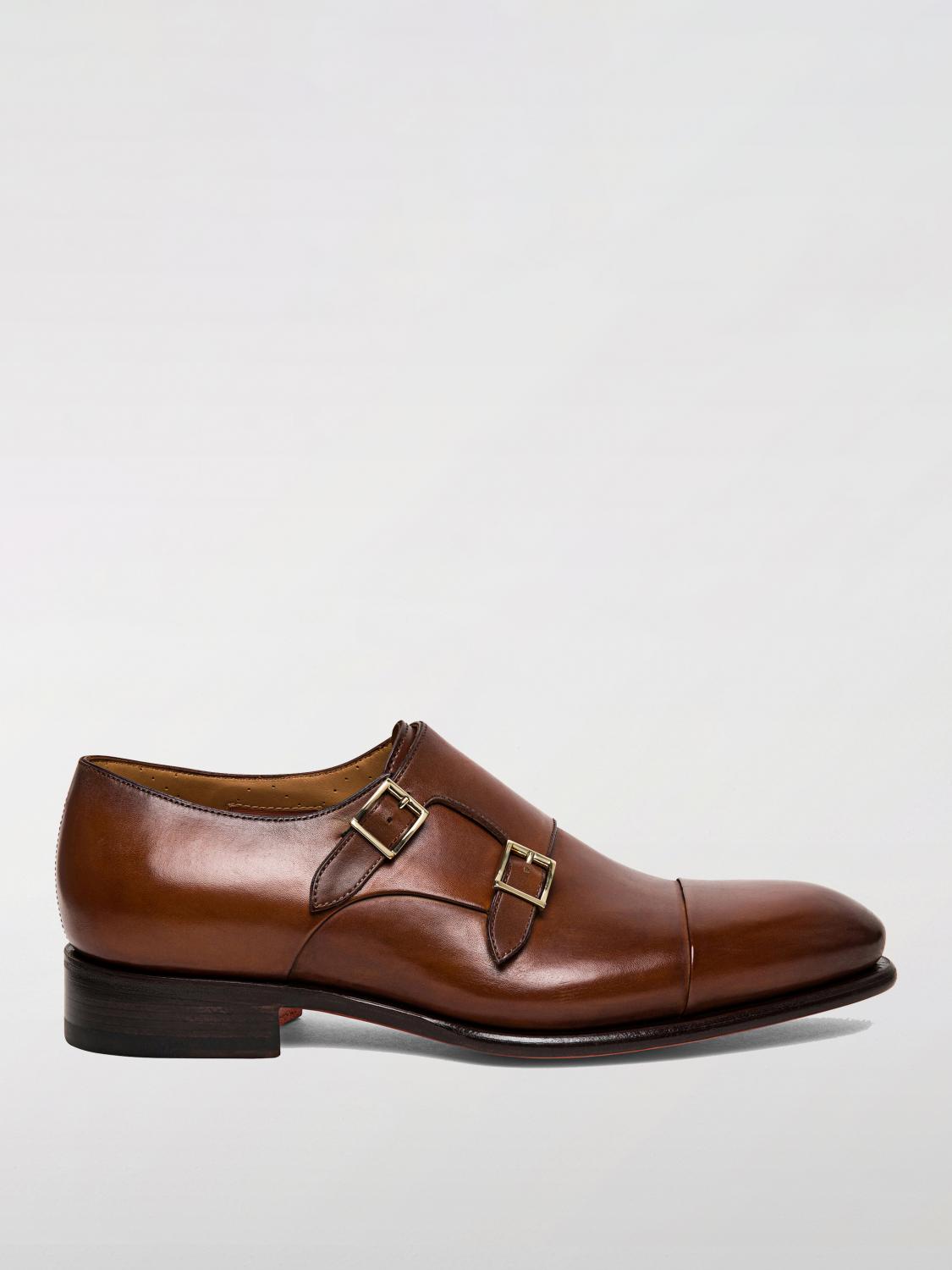 SANTONI BROGUE SHOES: Shoes men Santoni, Brown - Img 1