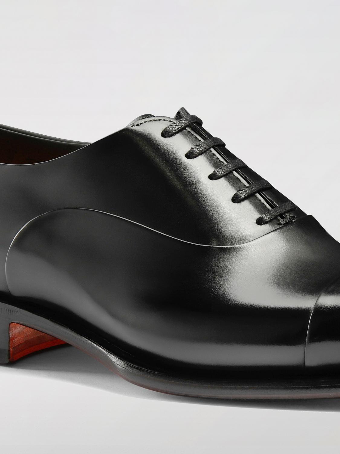 SANTONI BROGUE SHOES: Brogue shoes men Santoni, Black - Img 3