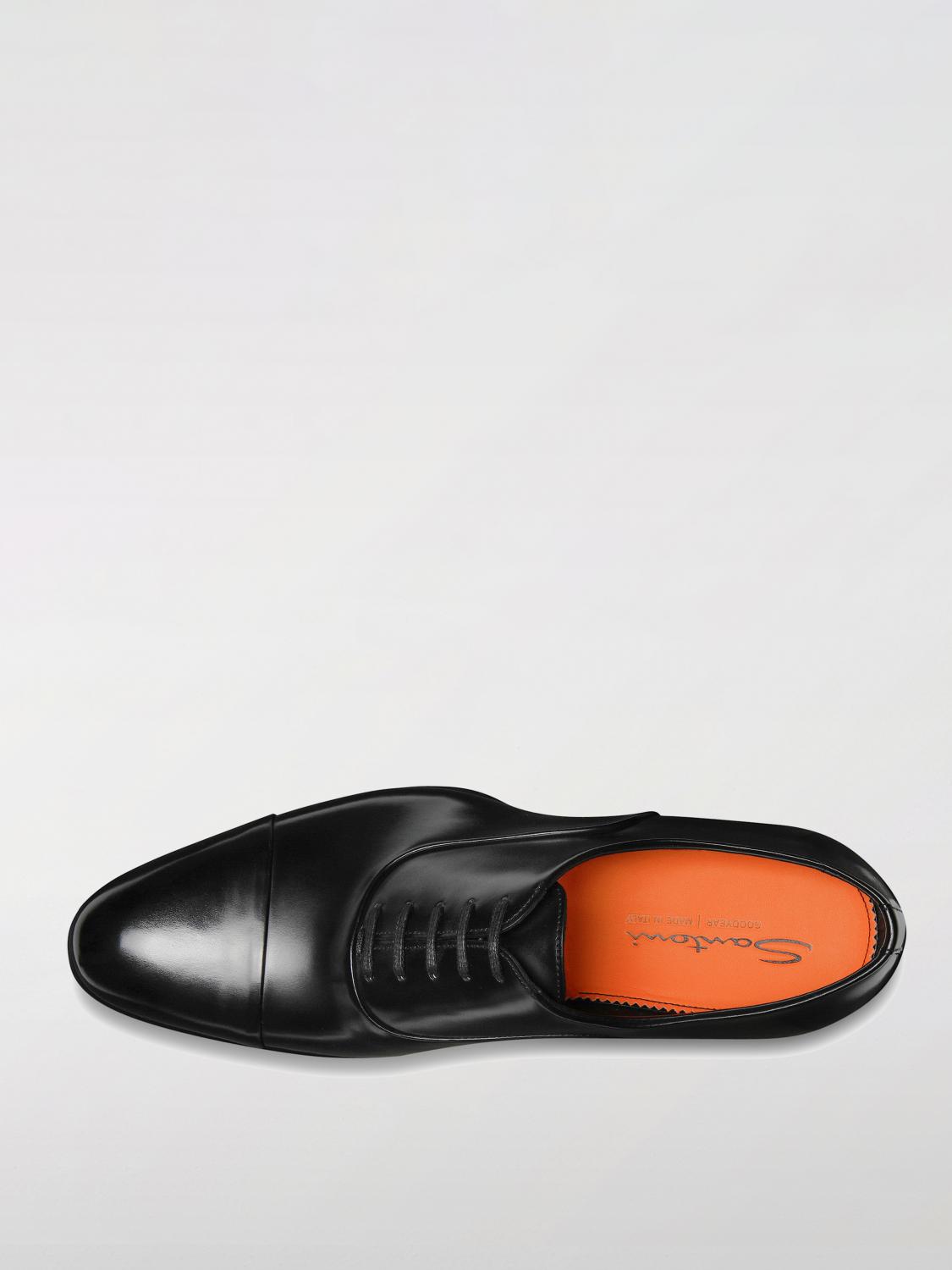 SANTONI 브로그 슈즈: 브로그 슈즈 남성 Santoni, 블랙 - Img 4