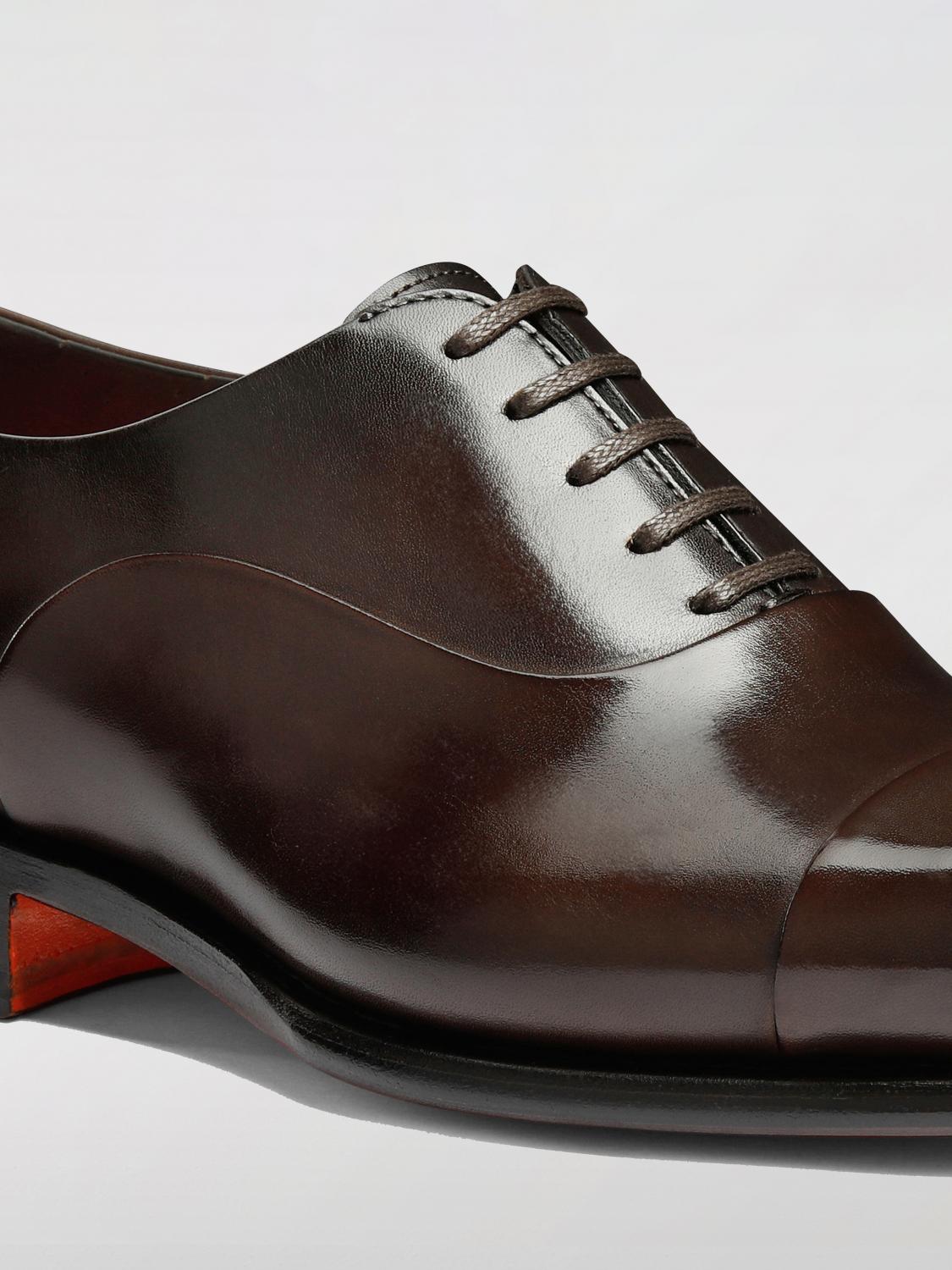 SANTONI BROGUE SHOES: Brogue shoes men Santoni, Brown - Img 3