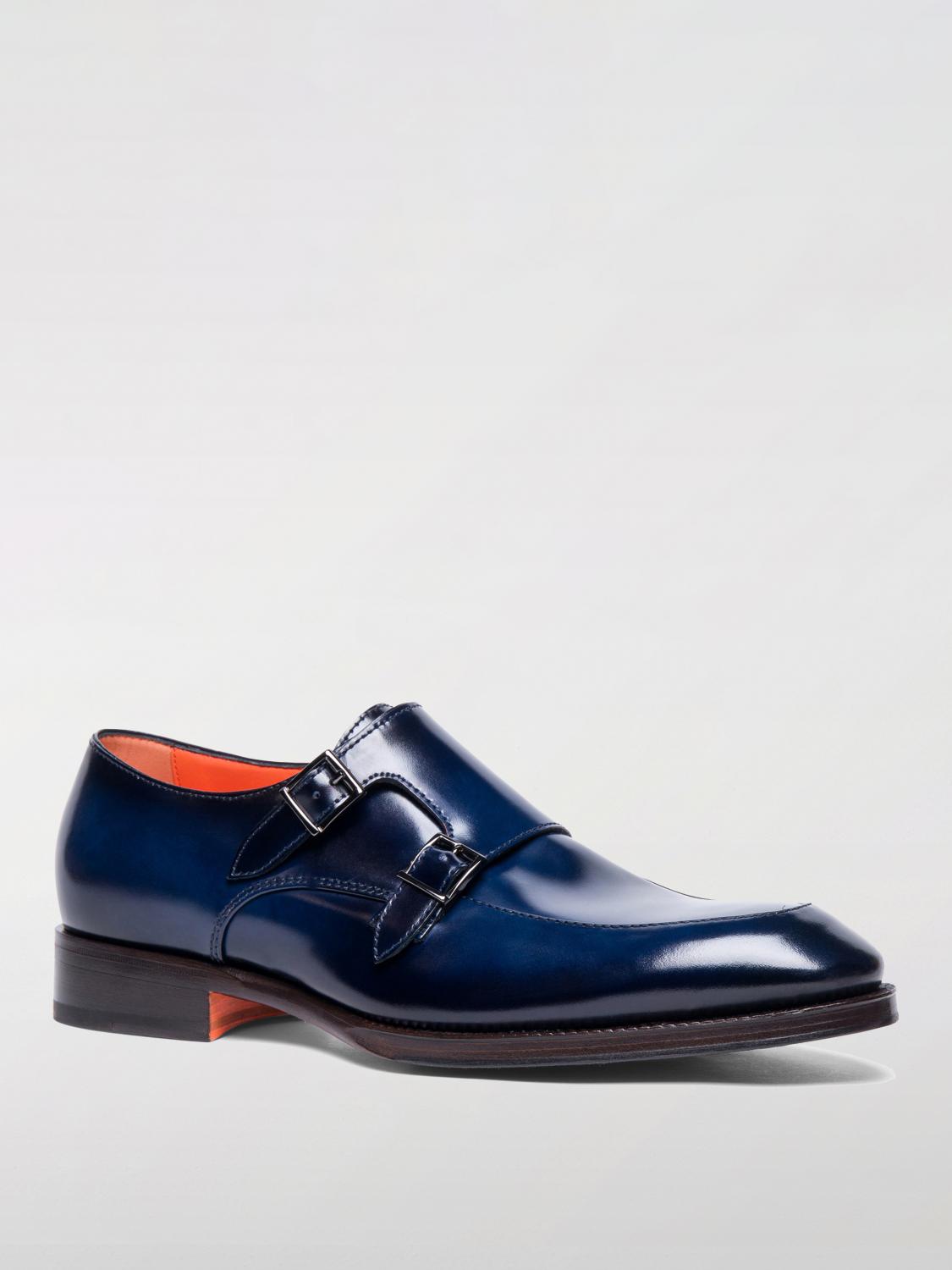 SANTONI BROGUE SHOES: Shoes men Santoni, Blue - Img 2