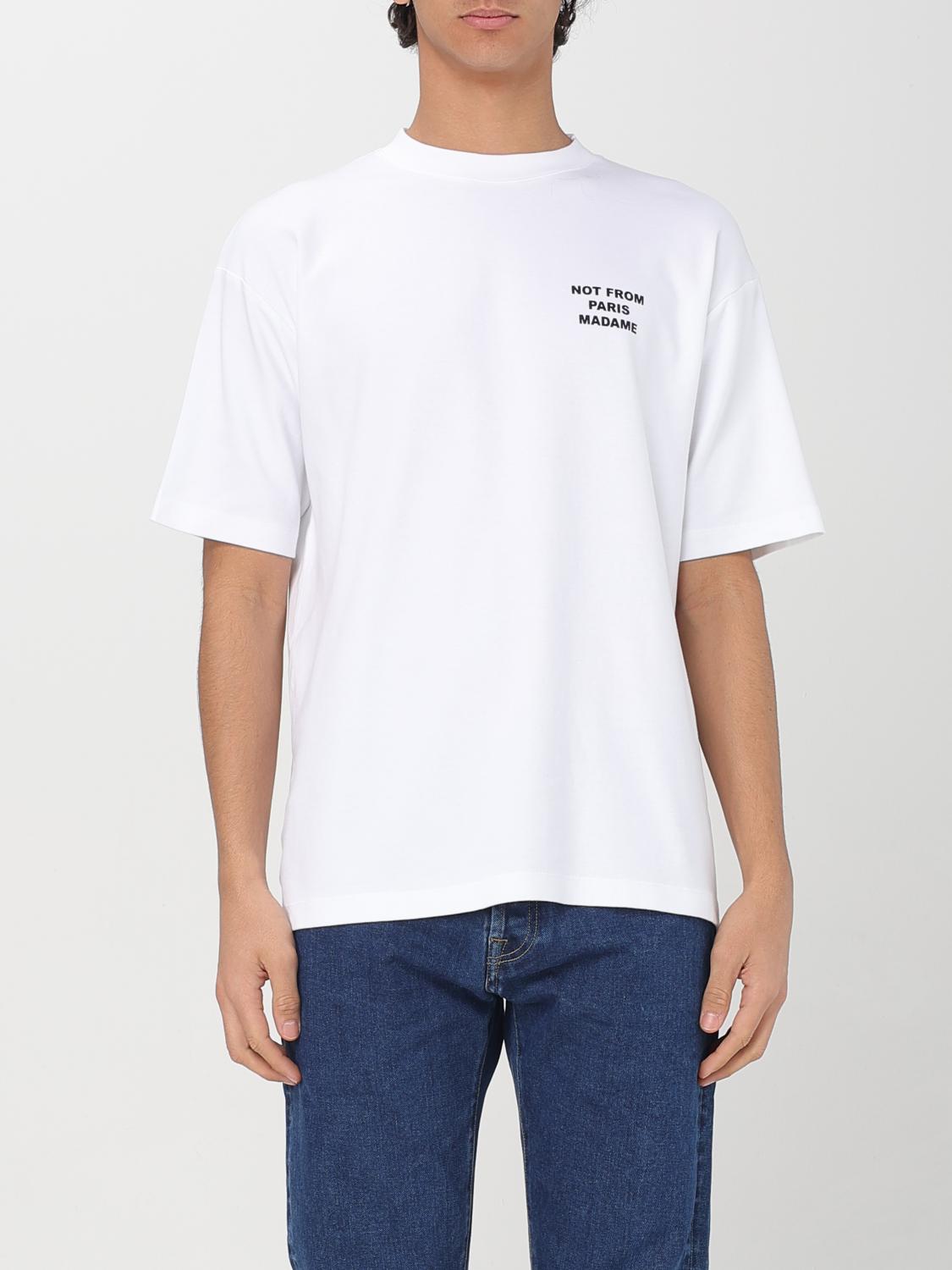 DRÔLE DE MONSIEUR T-SHIRT: T-shirt Drole De Monsieur in cotone con logo , Bianco - Img 1