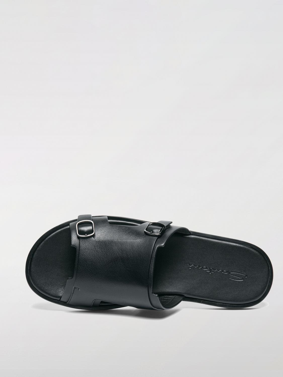 SANTONI SANDALS: Sandals men Santoni, Black - Img 3