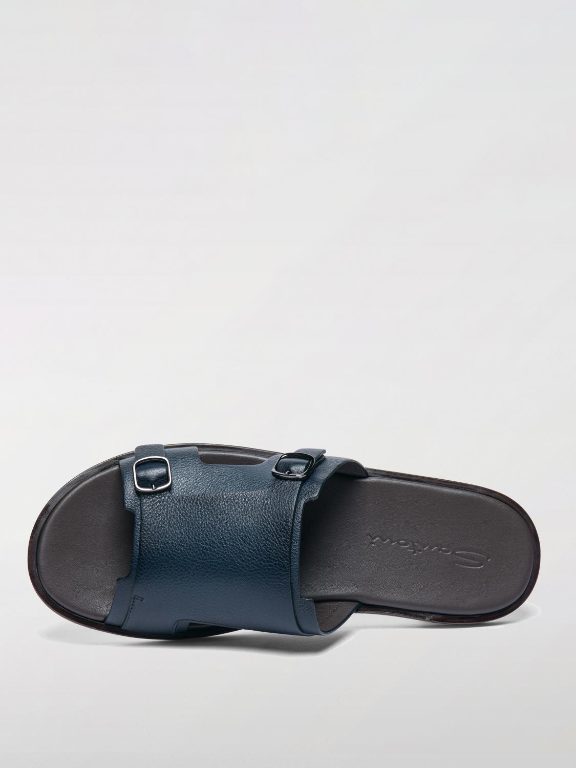 SANTONI SANDALES: Sandales homme Santoni, Bleu - Img 3