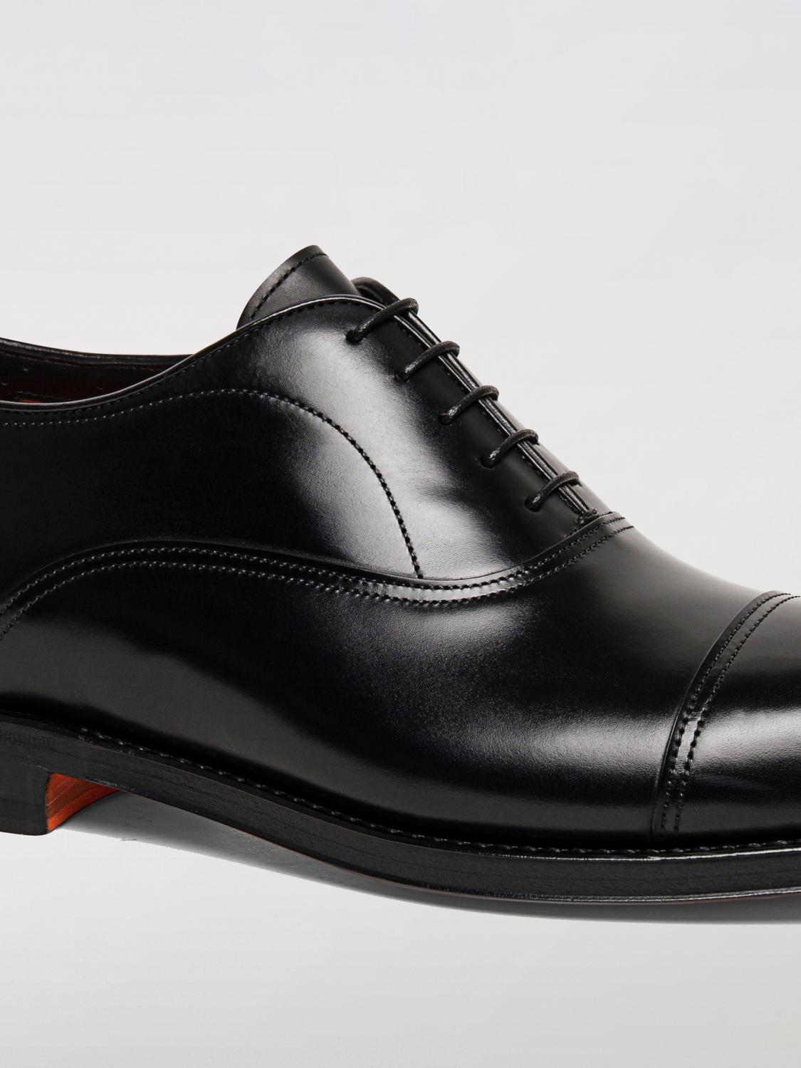 SANTONI BROGUE SHOES: Brogue shoes men Santoni, Black - Img 3