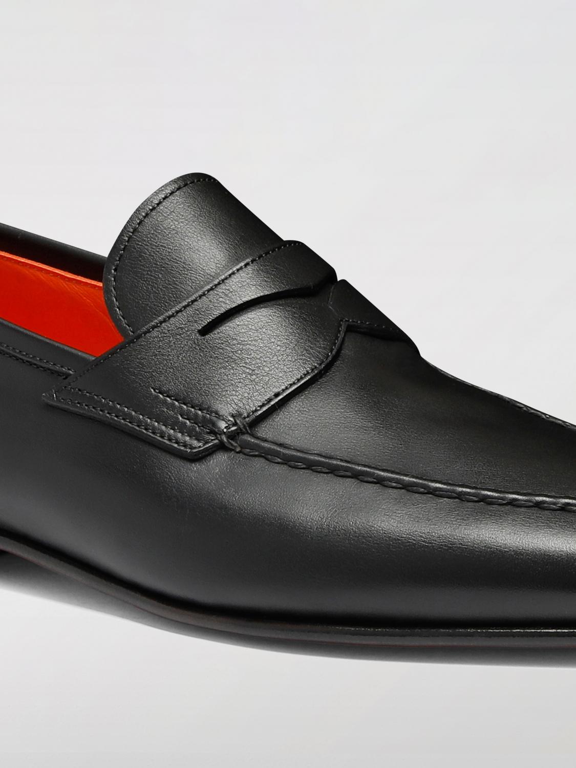 SANTONI LOAFERS: Loafers men Santoni, Black - Img 3