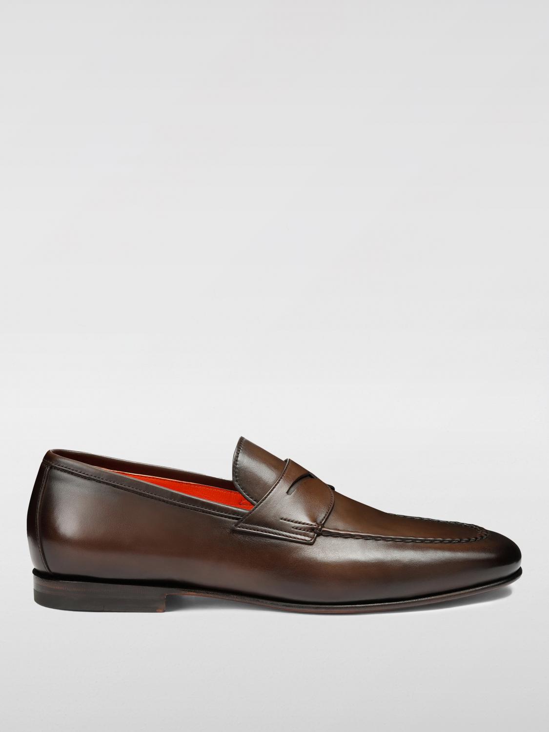 SANTONI 로퍼: 로퍼 남성 Santoni, 브라운 - Img 1