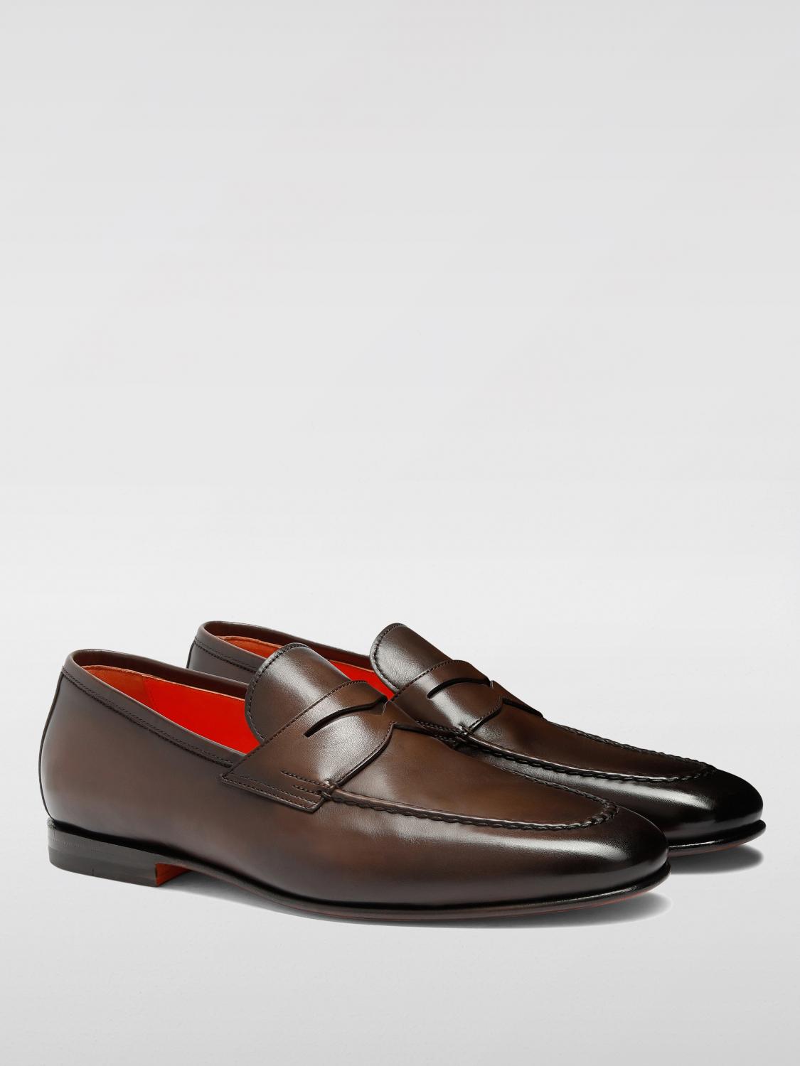 SANTONI 로퍼: 로퍼 남성 Santoni, 브라운 - Img 2