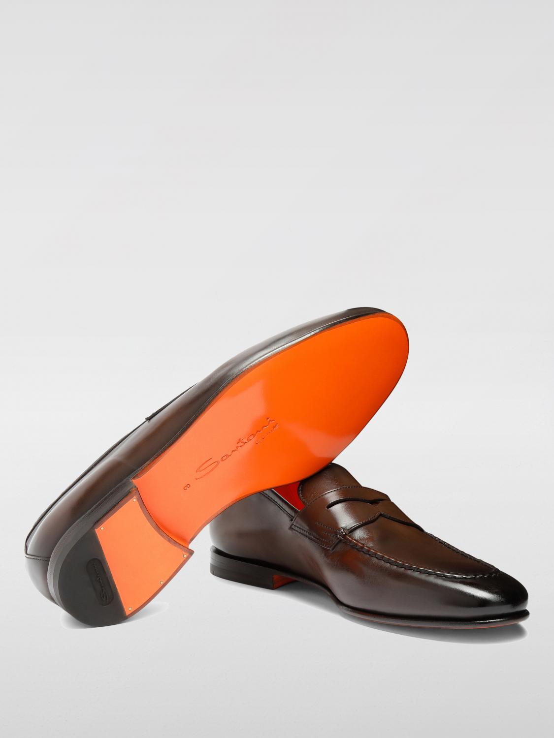 SANTONI 로퍼: 로퍼 남성 Santoni, 브라운 - Img 3