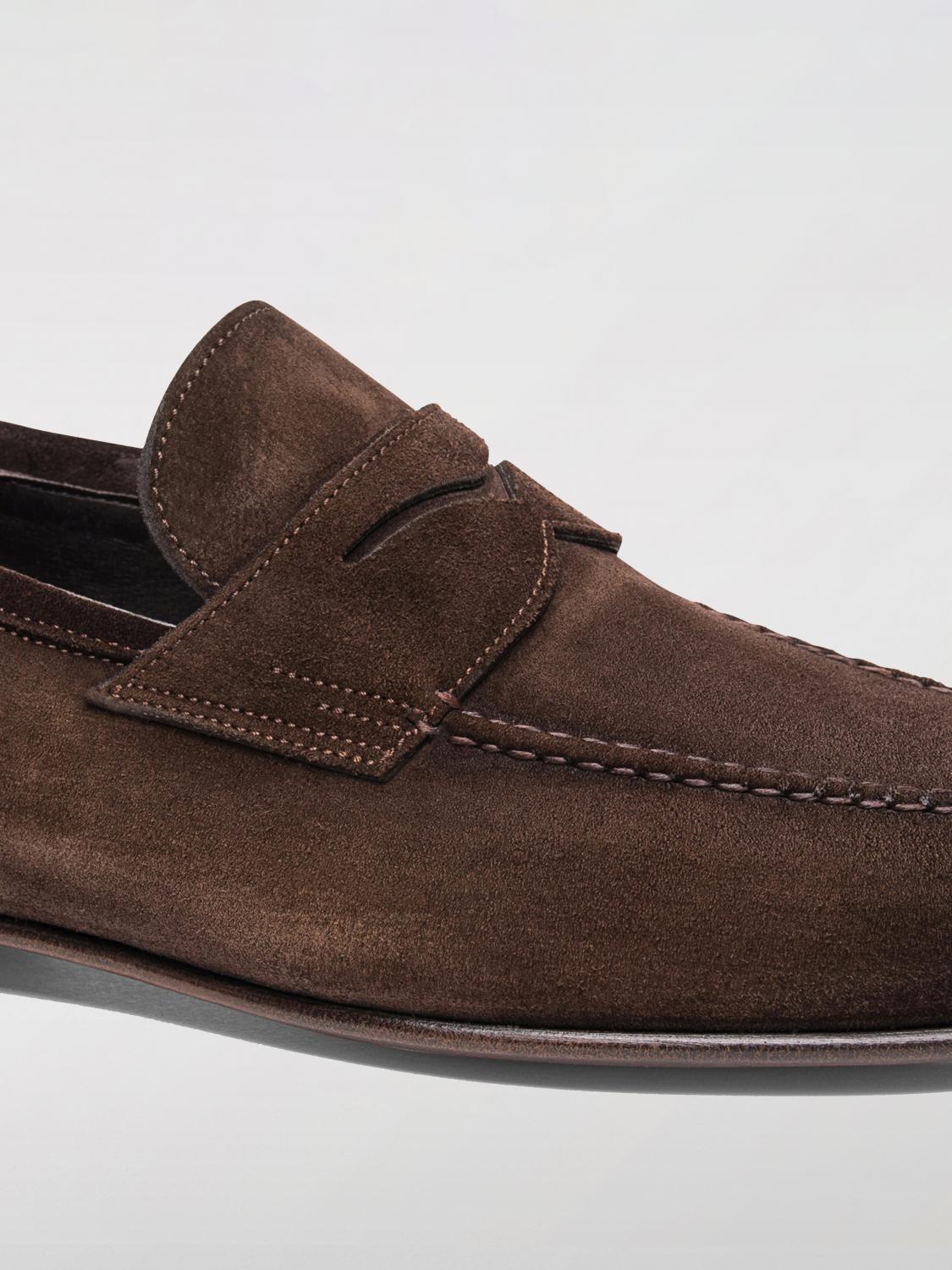 SANTONI LOAFERS: Loafers men Santoni, Brown - Img 3