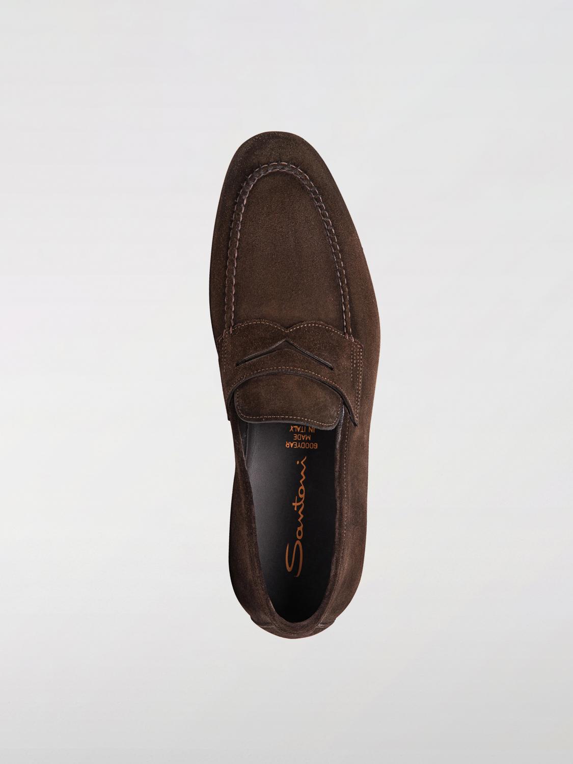 SANTONI LOAFERS: Loafers men Santoni, Brown - Img 4