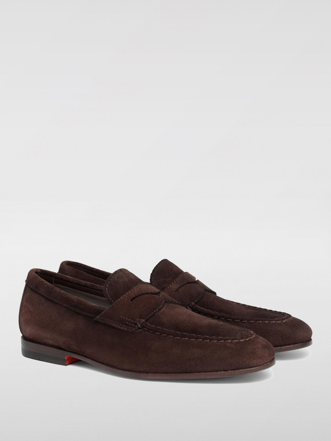 SANTONI MOCASINES: Mocasines hombre Santoni, Marrón - Img 2