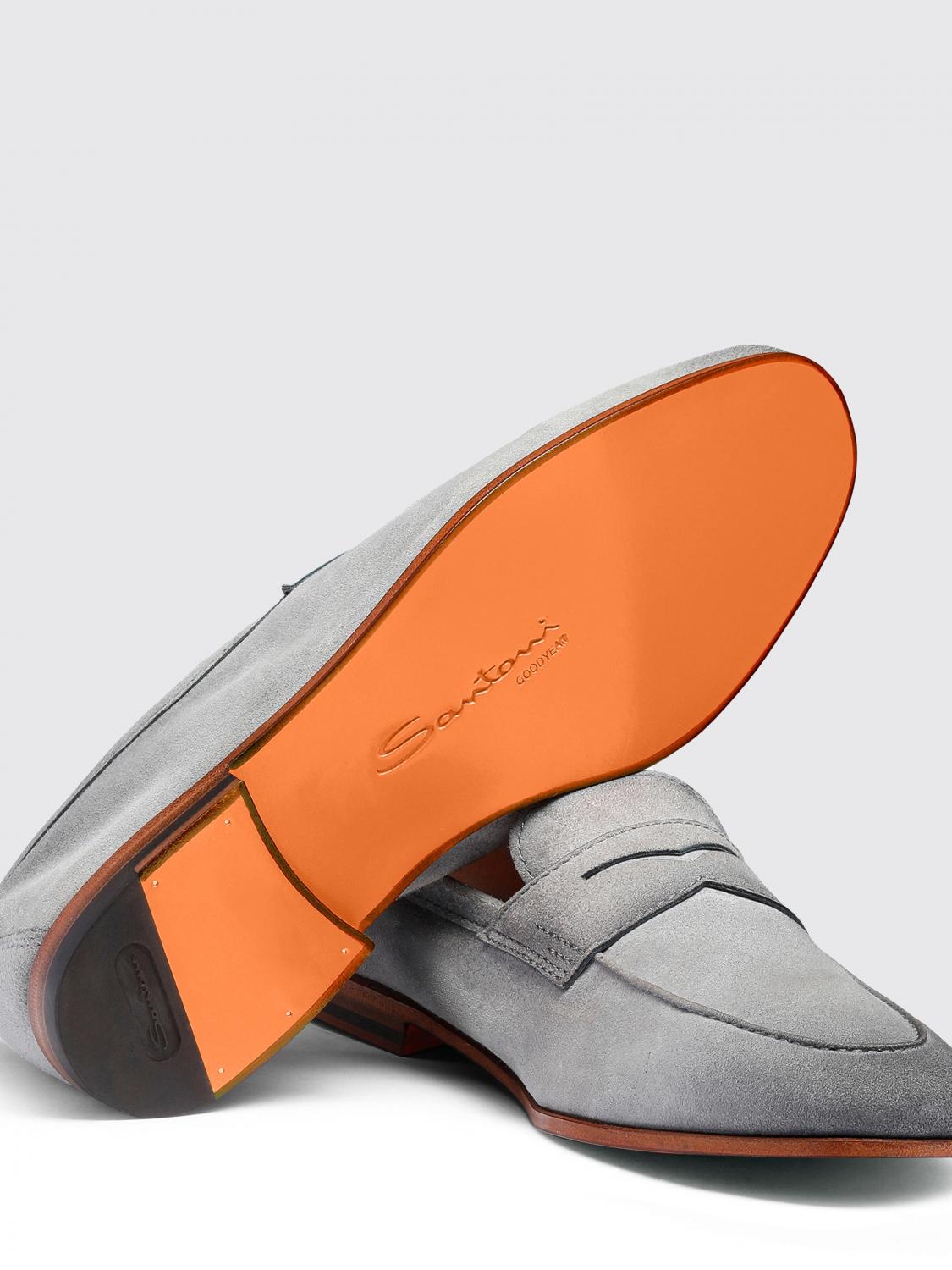 SANTONI LOAFERS: Loafers men Santoni, Blue - Img 3