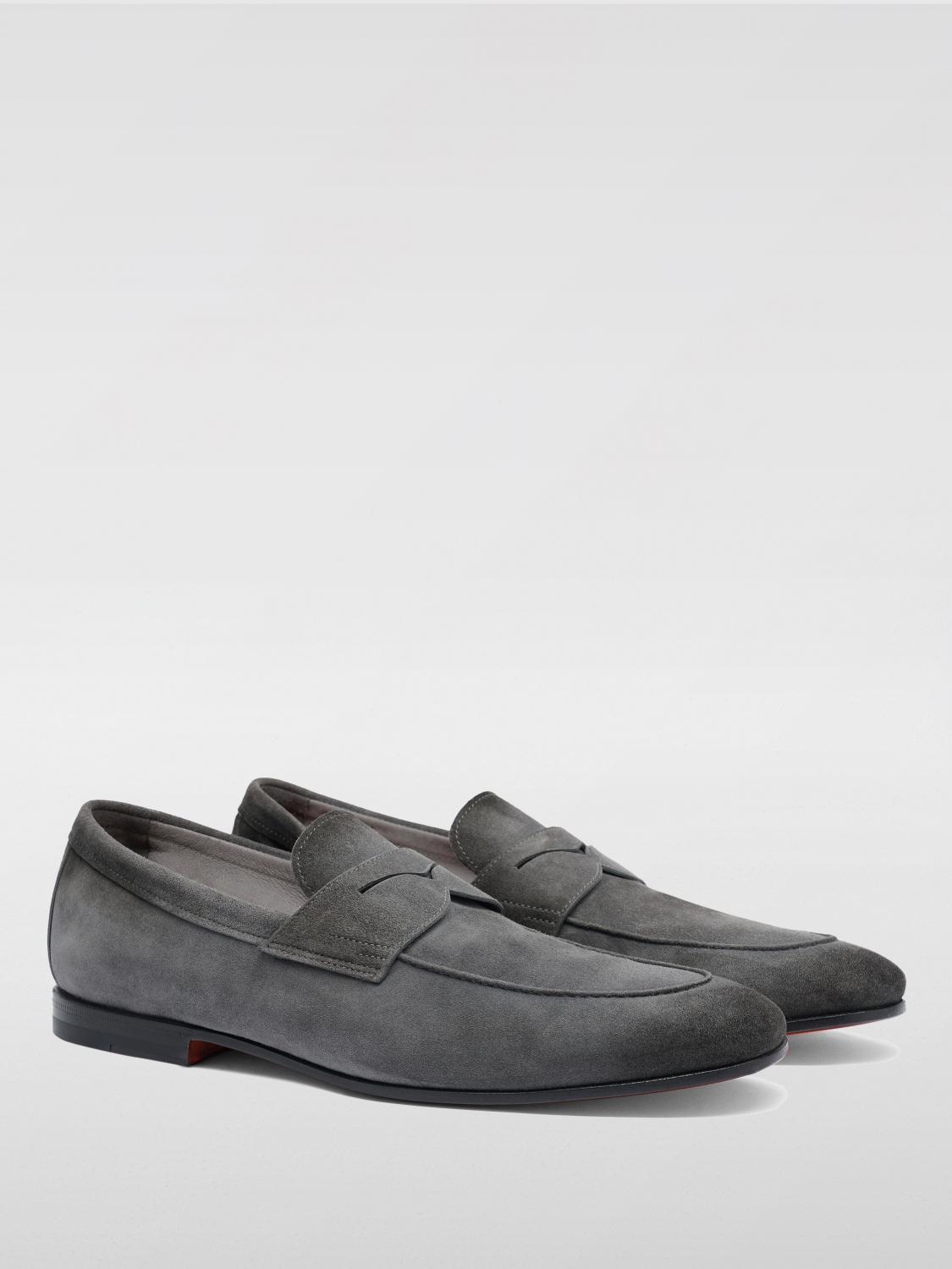 SANTONI MOCASINES: Mocasines hombre Santoni, Gris - Img 2