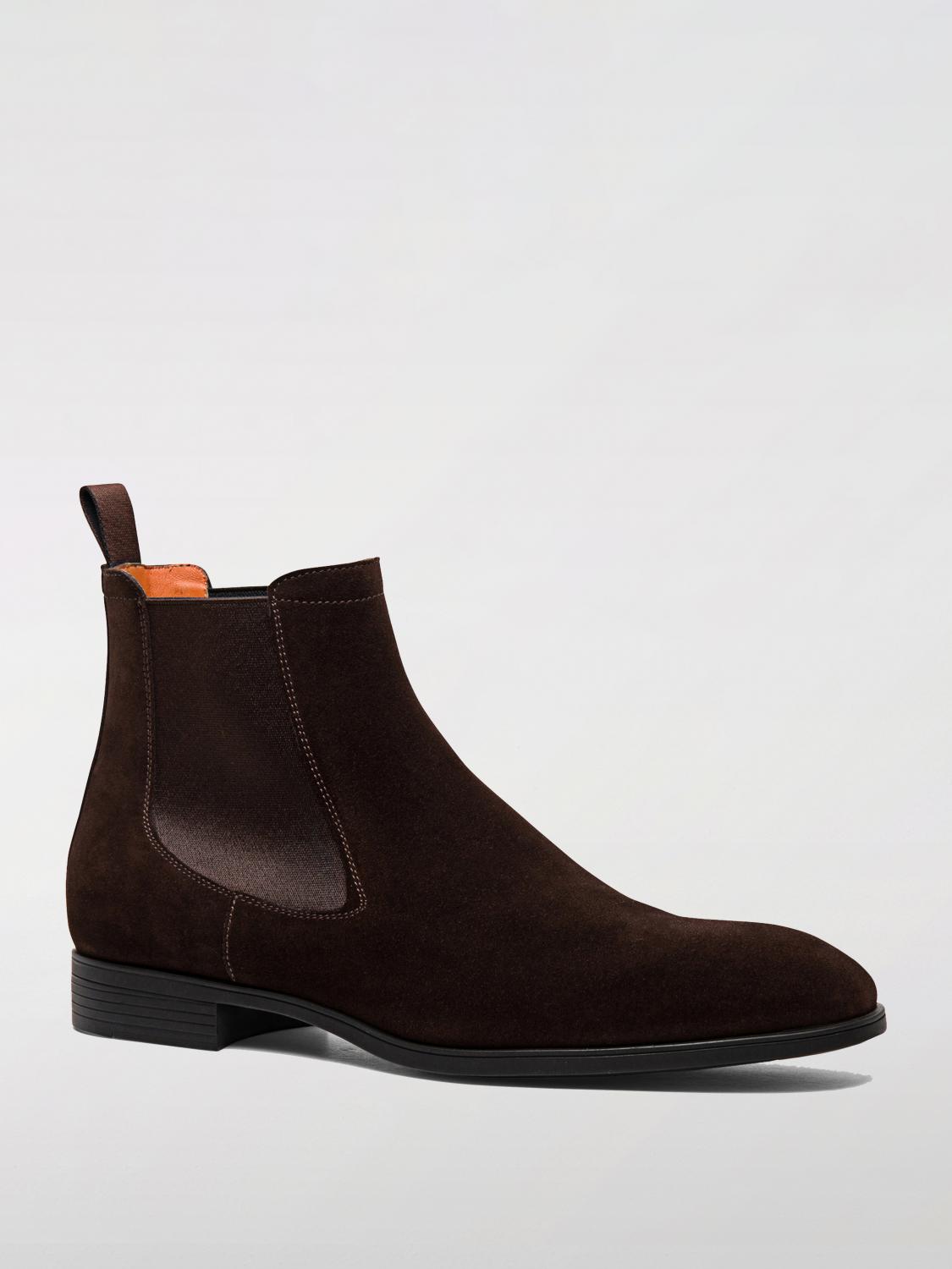 SANTONI STIEFELETTEN: Stiefeletten herren Santoni, Braun - Img 2