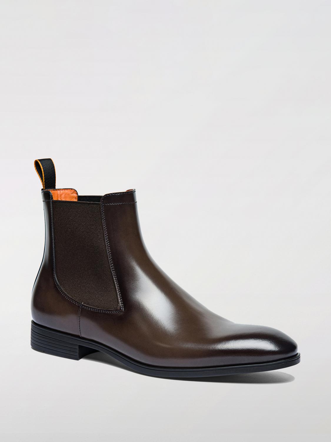 SANTONI BOOTS: Boots men Santoni, Brown - Img 2