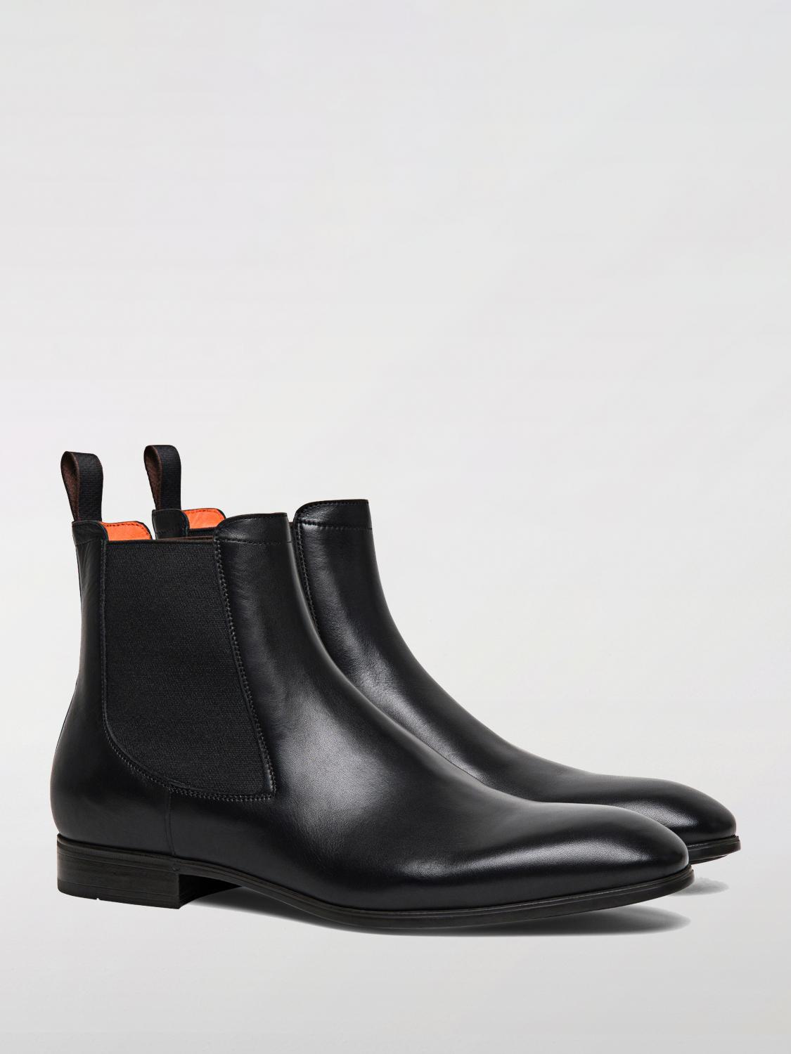 SANTONI STIEFELETTEN: Stiefeletten herren Santoni, Schwarz - Img 2