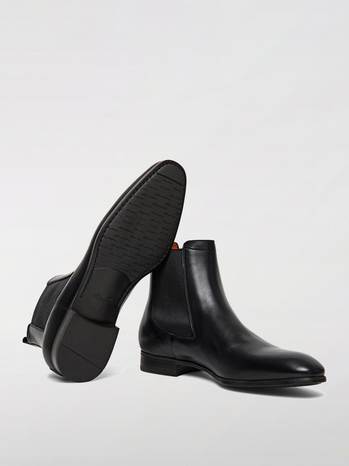 SANTONI BOOTS: Boots men Santoni, Black - Img 4