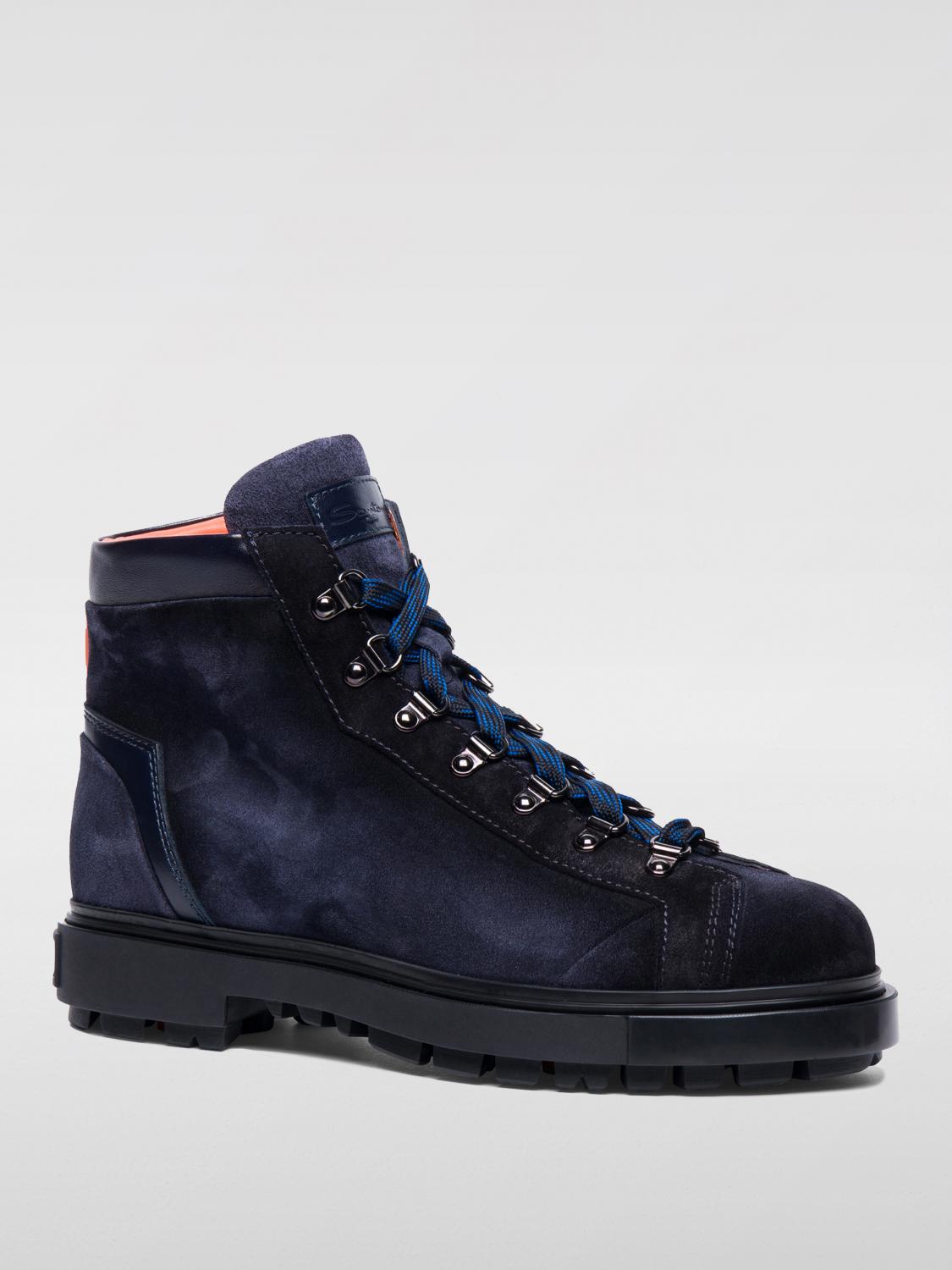 SANTONI BOOTS: Boots men Santoni, Blue - Img 2