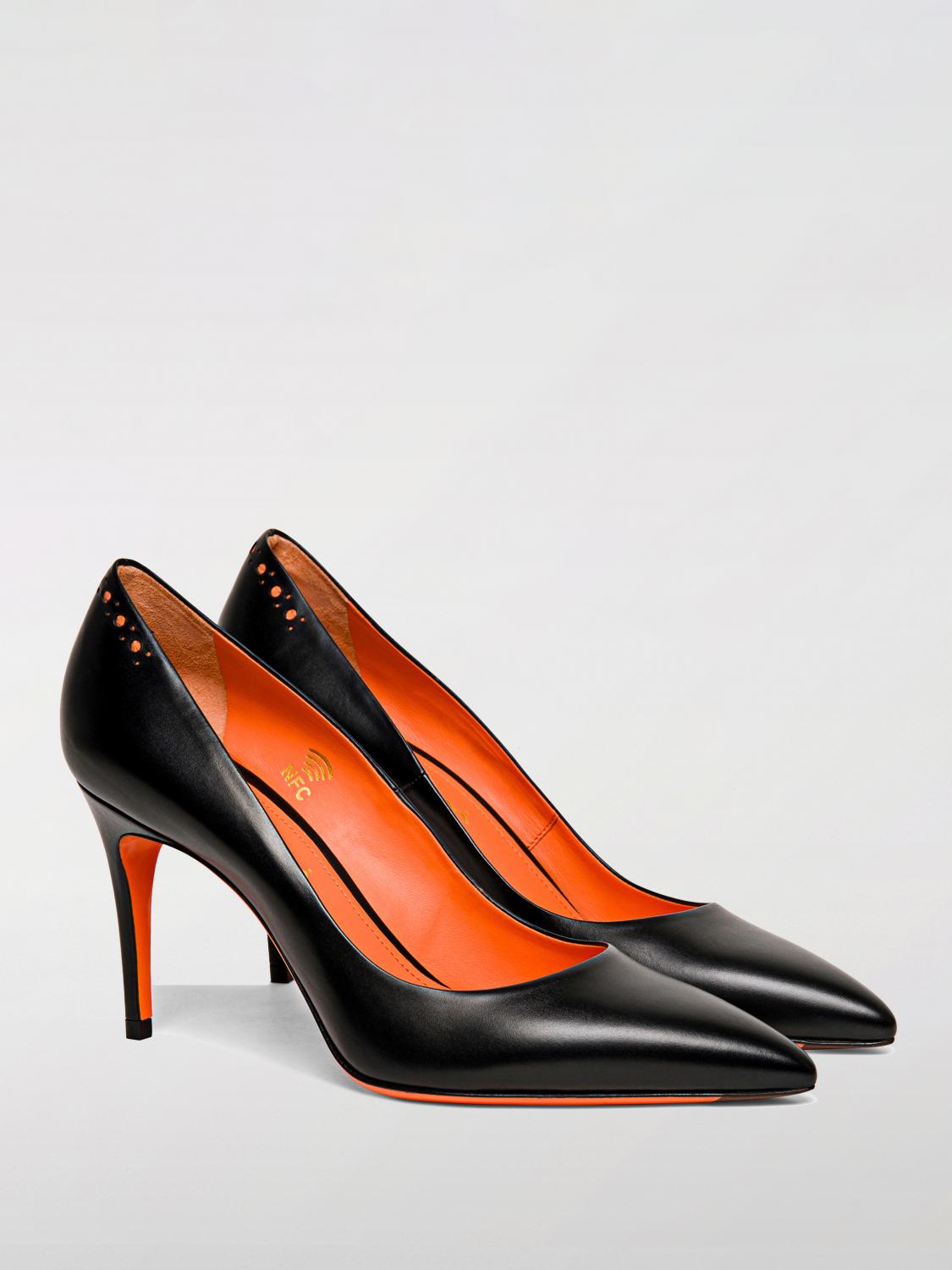 SANTONI HIGH HEEL SHOES: High heel shoes woman Santoni, Black - Img 2