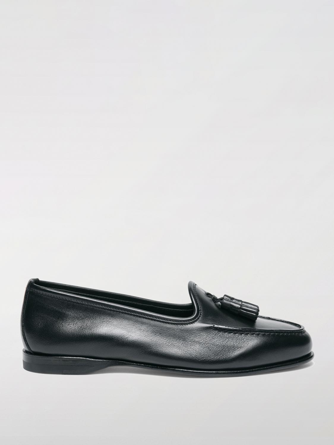 SANTONI LOAFERS: Loafers woman Santoni, Black - Img 1