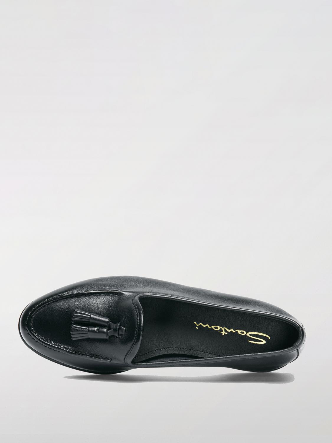 SANTONI LOAFERS: Loafers woman Santoni, Black - Img 3