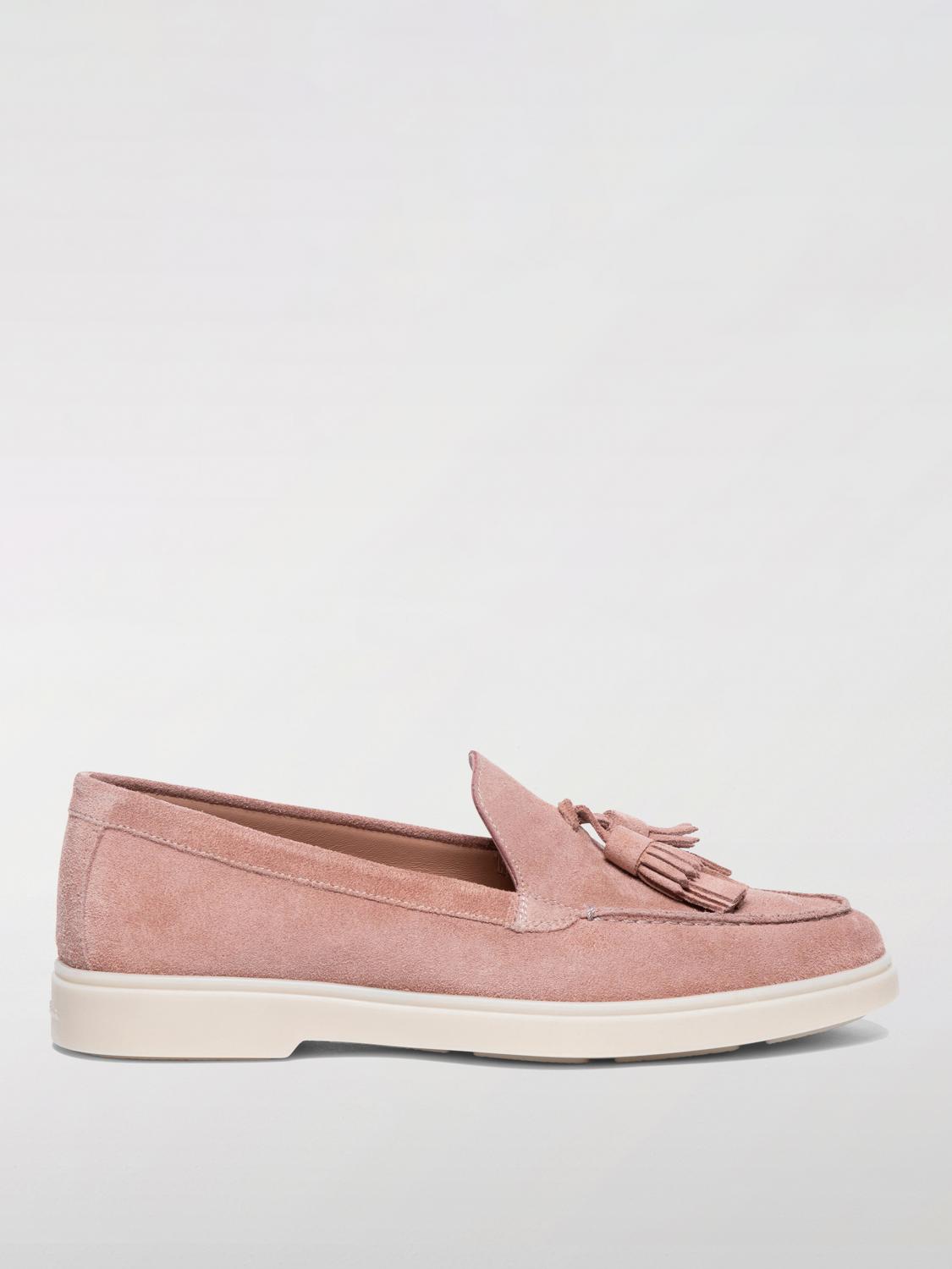 SANTONI LOAFERS: Loafers woman Santoni, Pink - Img 1