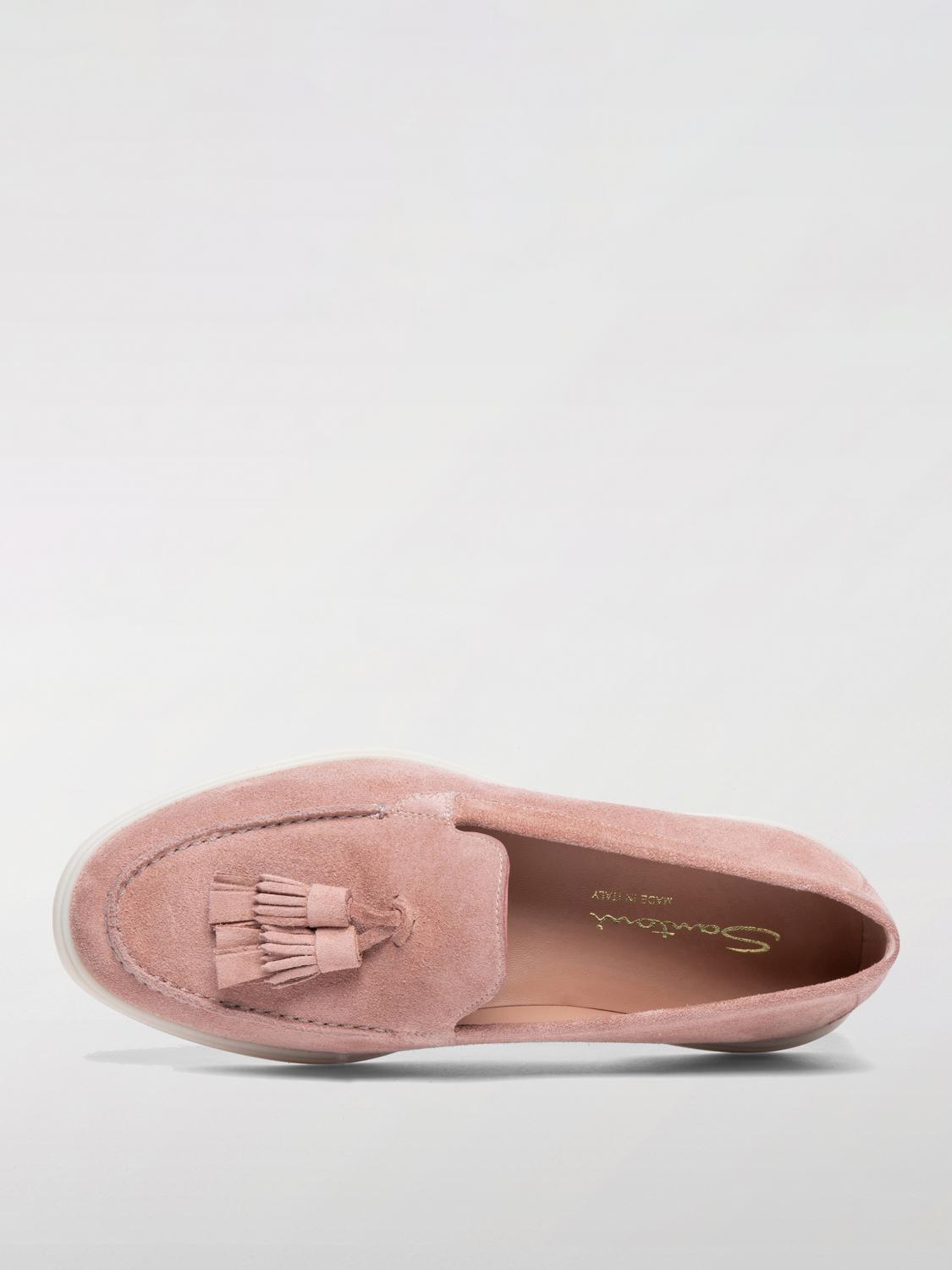 SANTONI LOAFERS: Loafers woman Santoni, Pink - Img 3