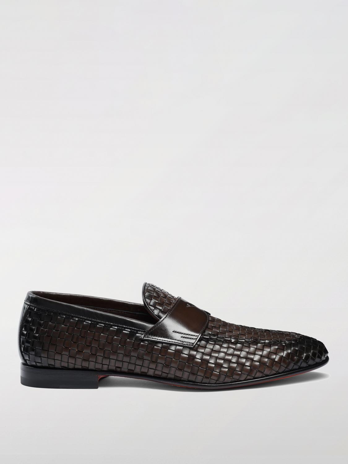 SANTONI MOCASINES: Mocasines hombre Santoni, Marrón - Img 1