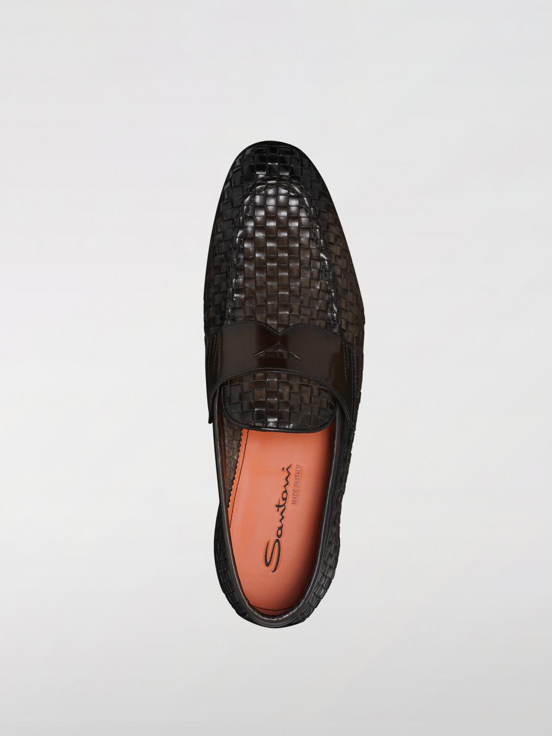 SANTONI 로퍼: 로퍼 남성 Santoni, 브라운 - Img 4