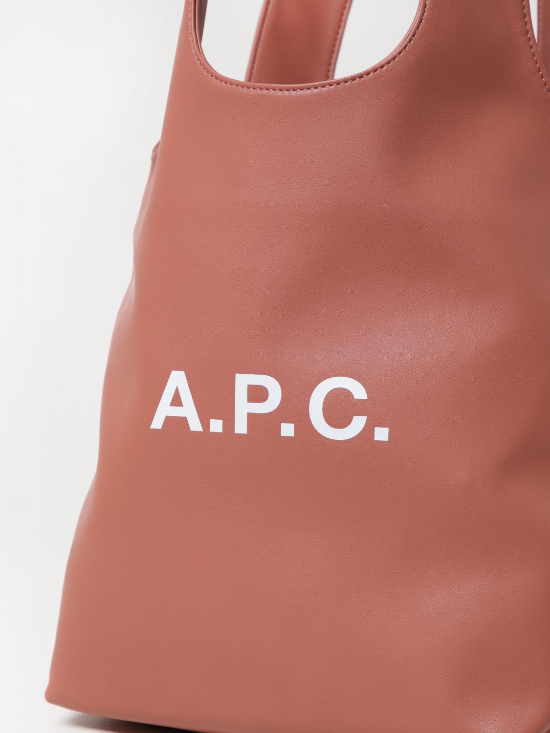 A.P.C. BORSA TOTE: Borsa Ninon A.P.C. in pelle sintetica , Rosa - Img 3