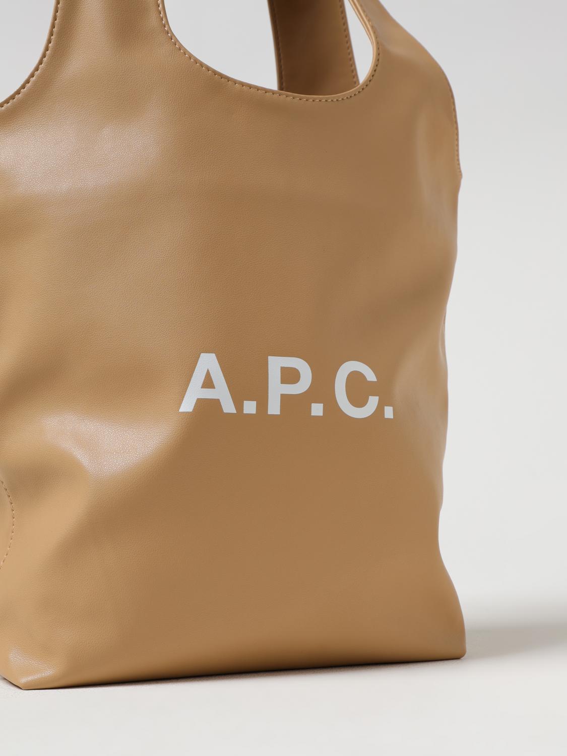 A.P.C. BORSA TOTE: Borsa Ninon A.P.C. in pelle sintetica , Beige - Img 3
