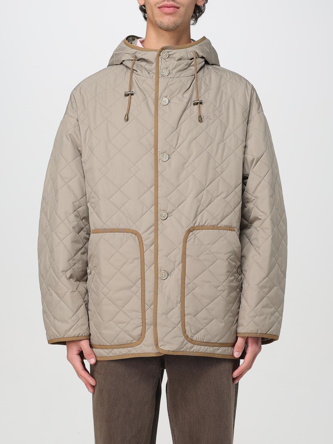 A.P.C. GIACCA: Giubbotto trapuntato A.P.C. in nylon riciclato trapuntato, Beige - Img 1