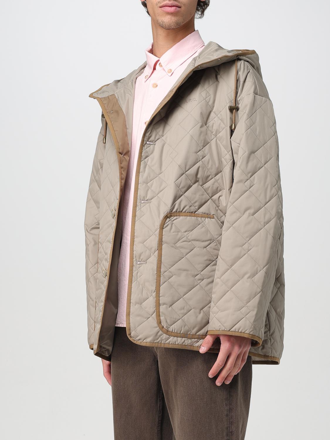 A.P.C. GIACCA: Giubbotto trapuntato A.P.C. in nylon riciclato trapuntato, Beige - Img 4