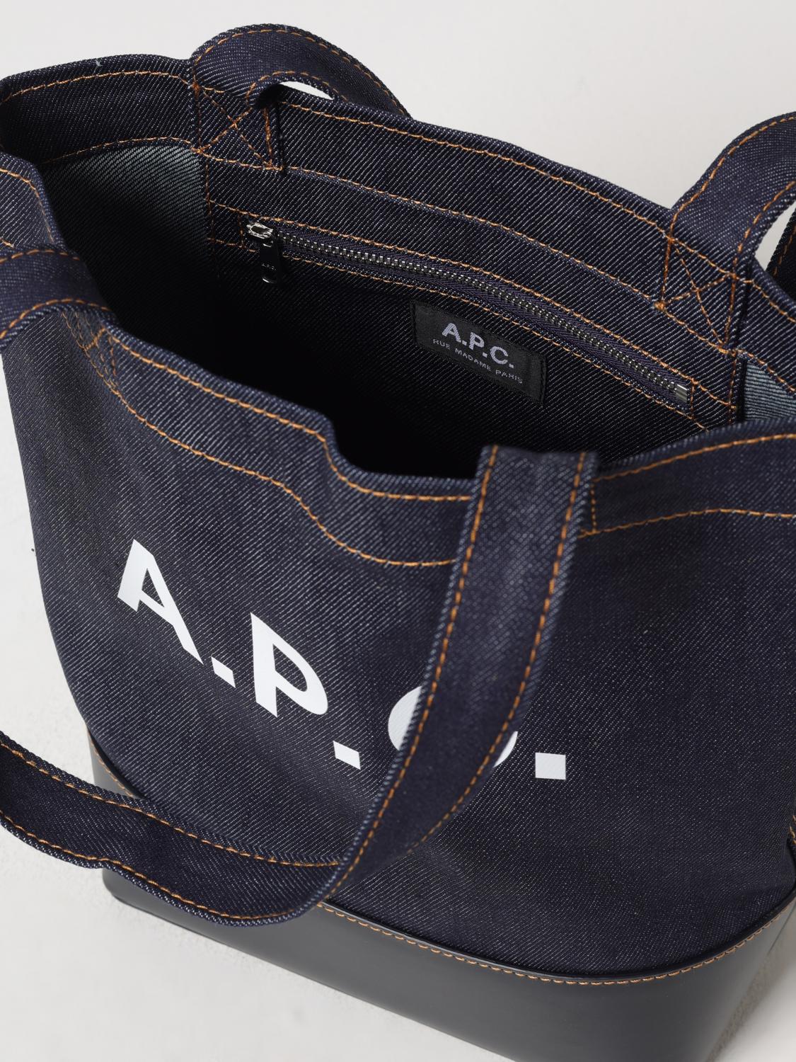 A.P.C. SCHULTERTASCHE: Schultertasche damen A.P.C., Blau 1 - Img 3