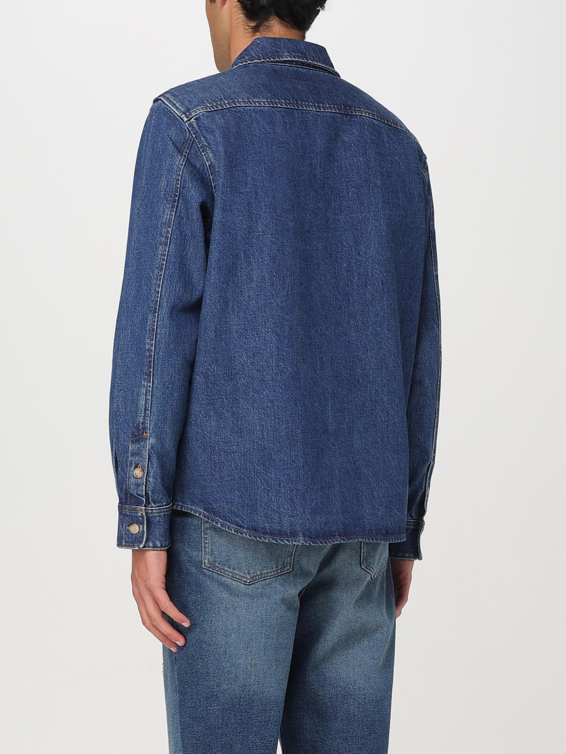 A.P.C. CAMISA: Camisa hombre A.P.C., Azul Oscuro - Img 3