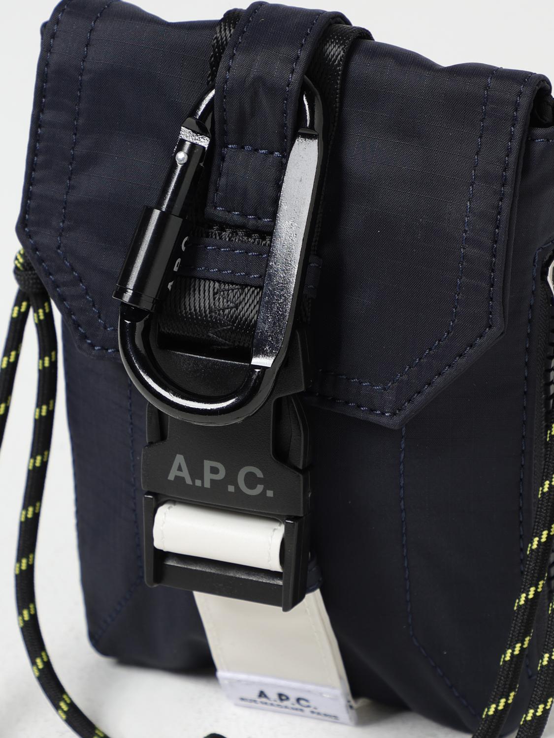 A.P.C. BORSA A TRACOLLA: Borsa Trek A.P.C. in nylon , Blue - Img 3