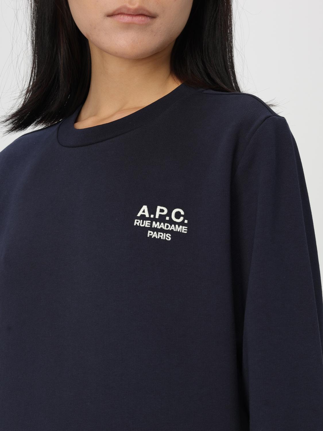 A.P.C. SWEAT-SHIRT: Pull femme A.P.C., Bleu - Img 4