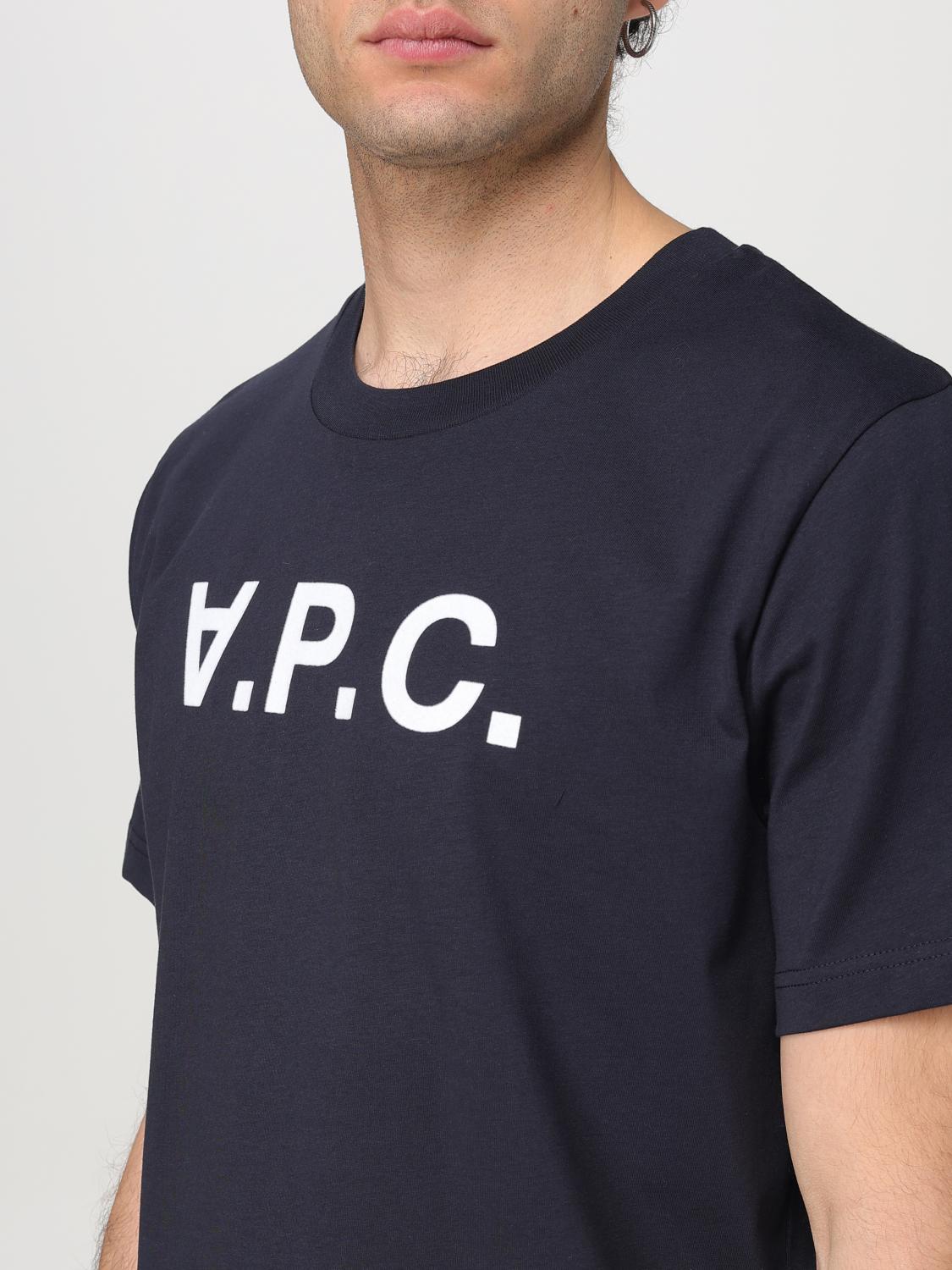 A.P.C. T-SHIRT: T-shirt men A.P.C., Blue - Img 4