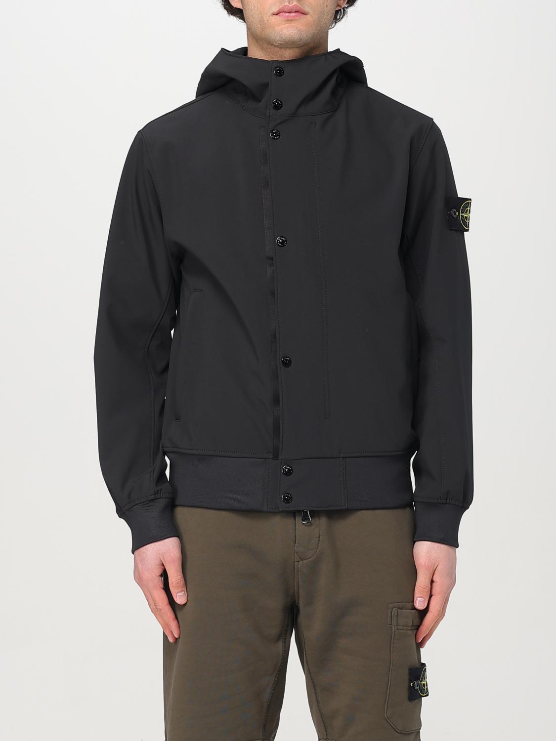 STONE ISLAND 外套: 外套 男士 Stone Island, 黑色 - Img 1