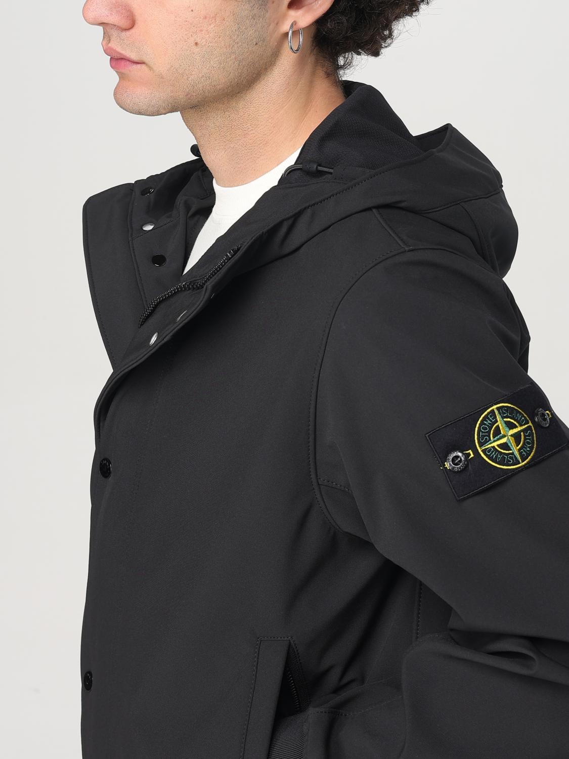 STONE ISLAND 外套: 外套 男士 Stone Island, 黑色 - Img 4