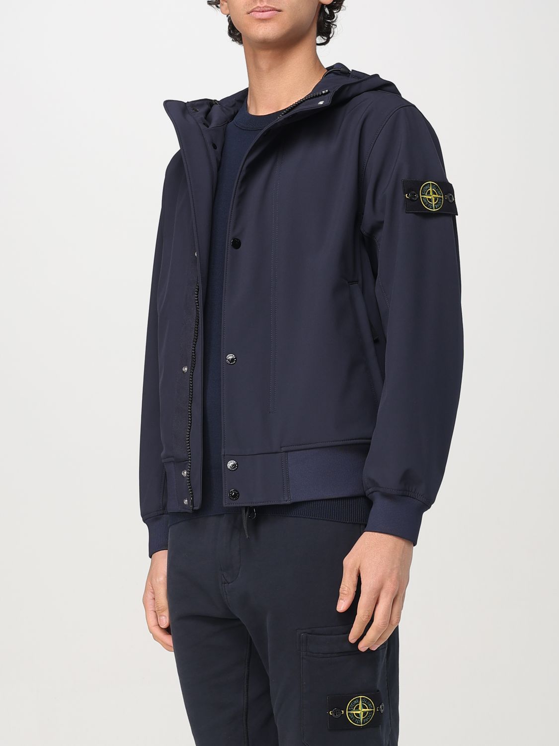 STONE ISLAND CHAQUETA: Chaqueta hombre Stone Island, Azul Oscuro - Img 4