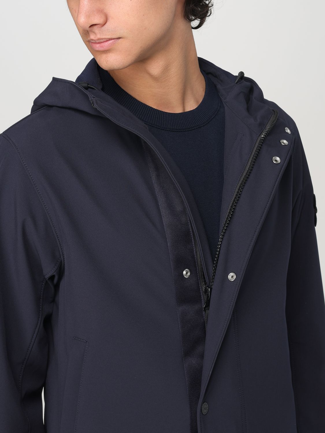 STONE ISLAND CHAQUETA: Chaqueta hombre Stone Island, Azul Oscuro - Img 5